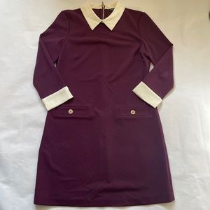 Tommy Hilfiger Purple Dress with White Accents